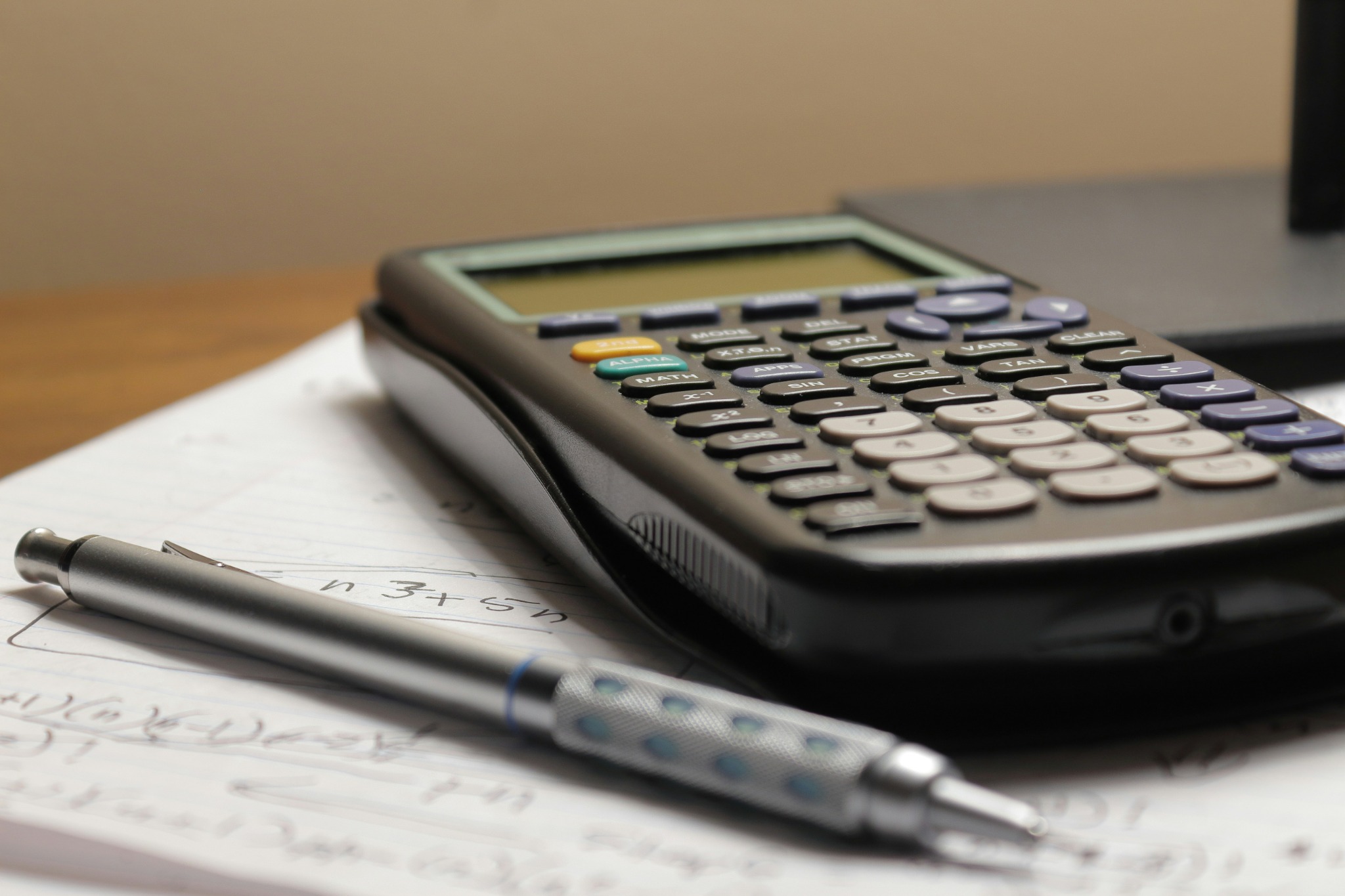 Calculator close-up